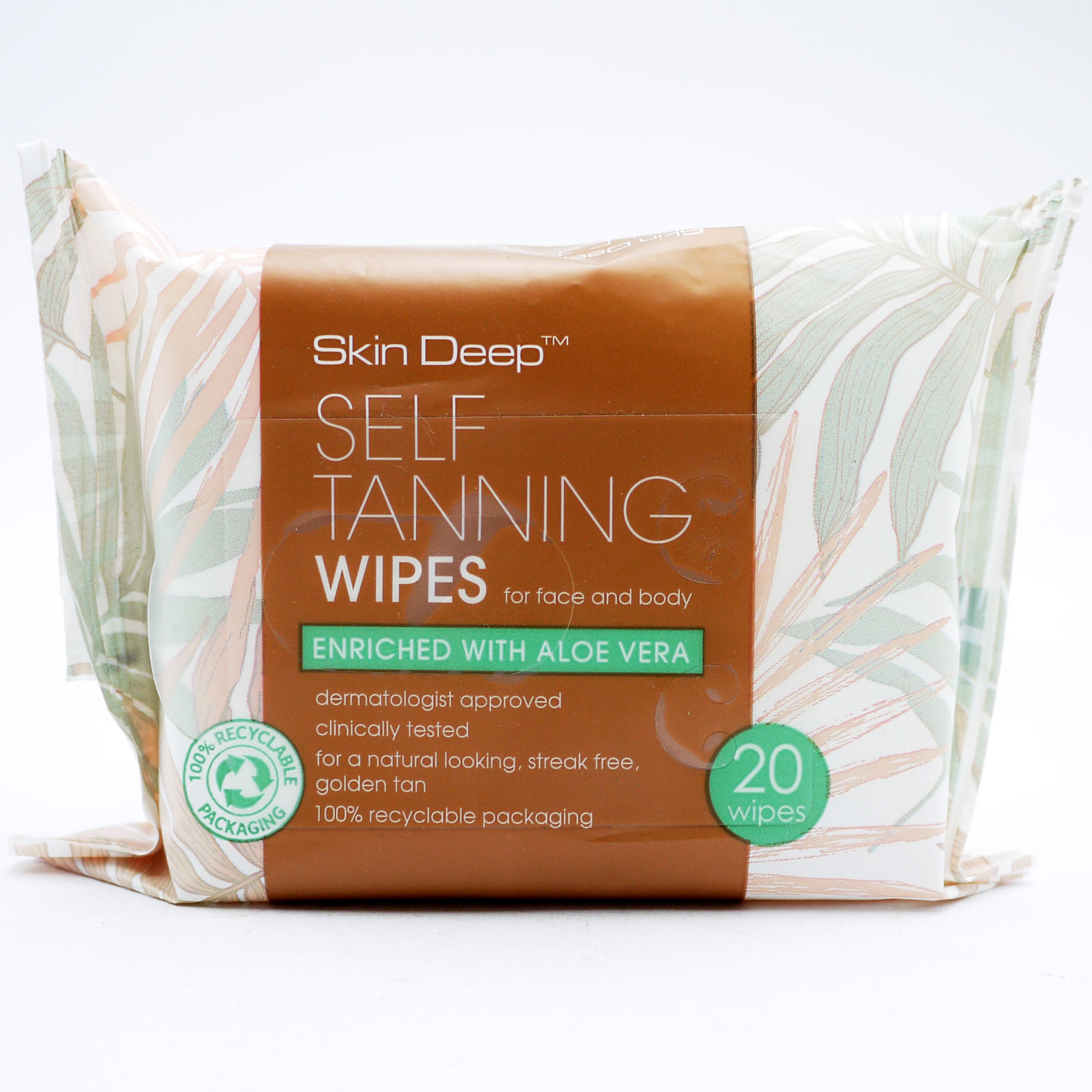 Skin Deep Self Tanning Wipes For Face And Body 20 Wipes in a Pack 5017289001890 eBay